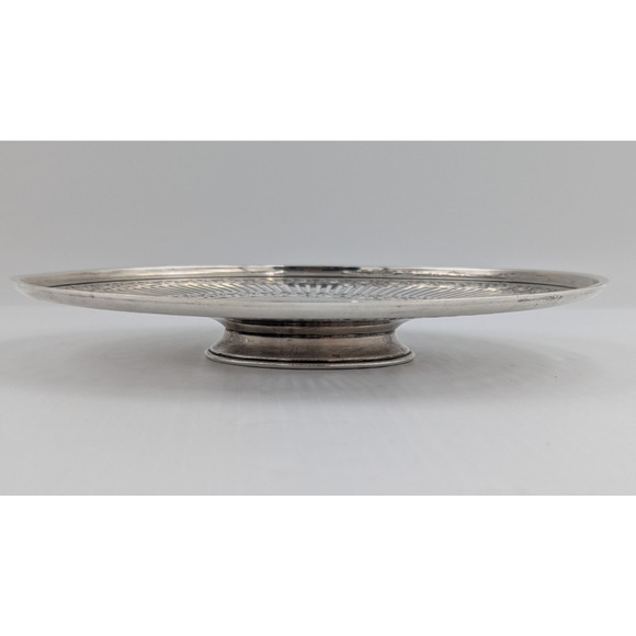Meriden Britannia Sterling Silver Reticulated Tray Footed Dish 8.5” #475 - Picture 14 of 14